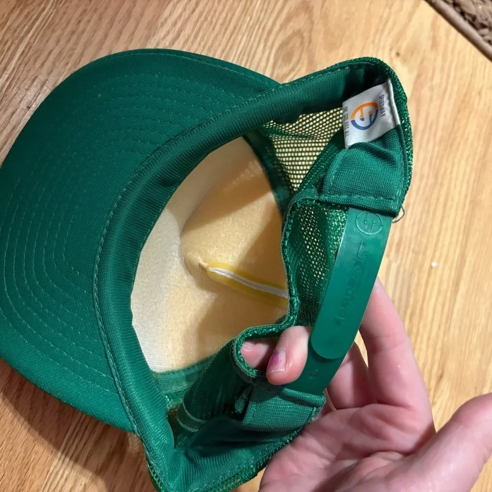 Vintage Bolens Mesh Snap Back Trucker Hat  Checkered Green 90s